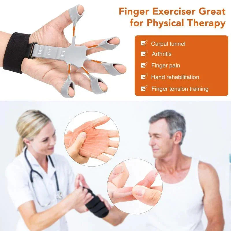 hand flex grip strengthener Expander resistance Rubber finger trainer handgrip flexgrip gripsters rehabilitation