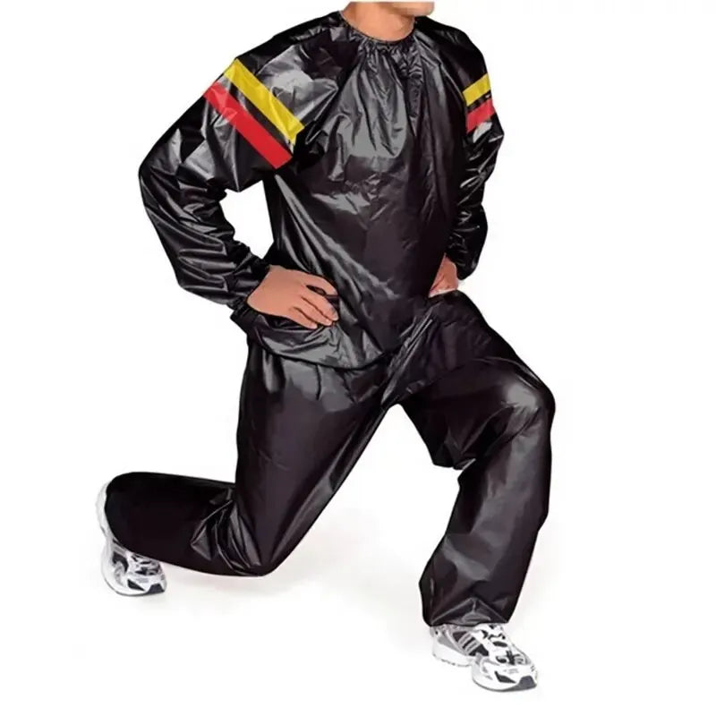 Workout Slimming Gym Sauna Suit Set Unisex Sweat Sauna Suit Exercise Gym Long Sleeve Shirt Jacket Fitness Sauna Suit