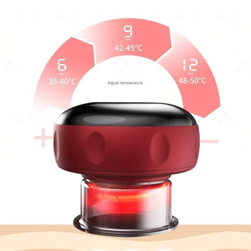 Multi-Functional Electric Scraping Instrument Vacuum Cupping Scraping Instrument Intelligent Electric Breathing Heating Cupper